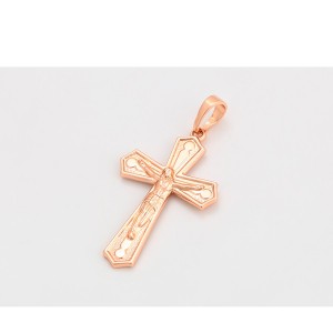 Kulons - krustīņš , rozā zelta pārklājums